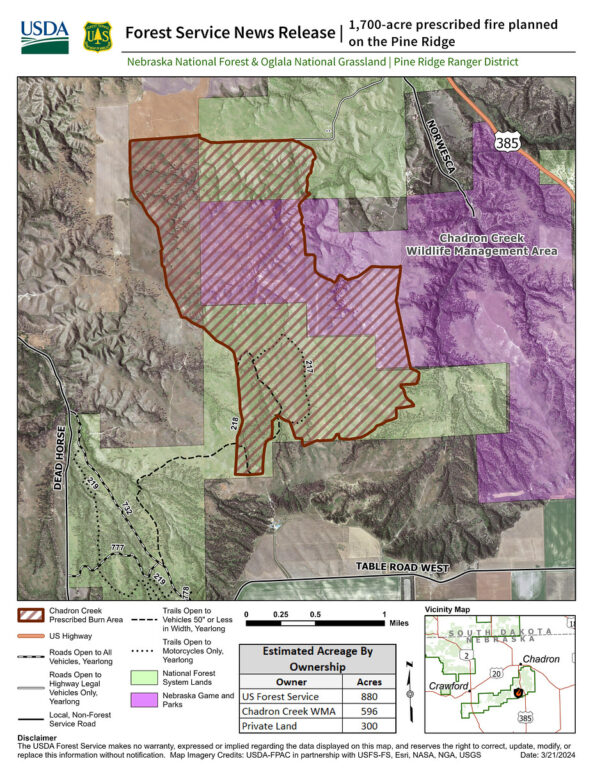 1,700-Acre Prescribed Fire Planned on the Pine Ridge – KCSR / KBPY