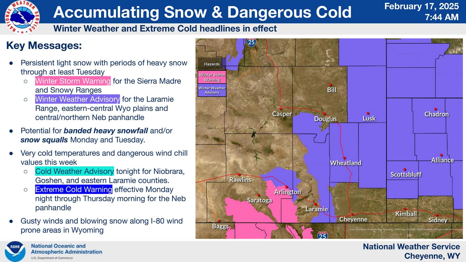 NWS Cheyenne: Decision Support Packet – Prolonged Snow and Cold – KCSR ...