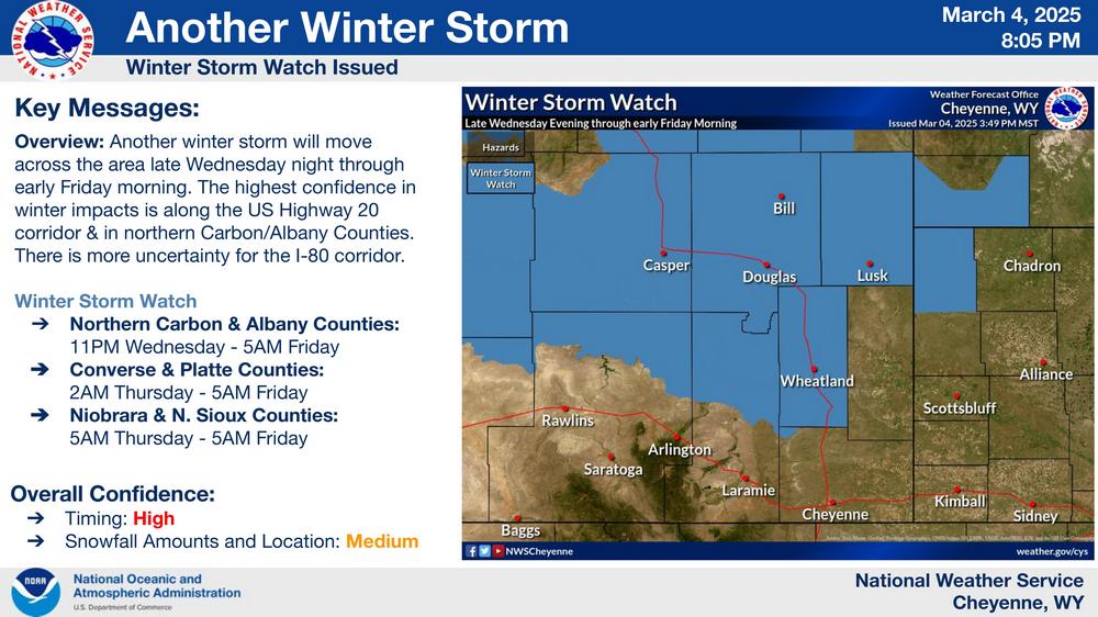 Kgwn Weather NWS Cheyenne: Decision Support Packet – Heavy Snow Wednesday through ...