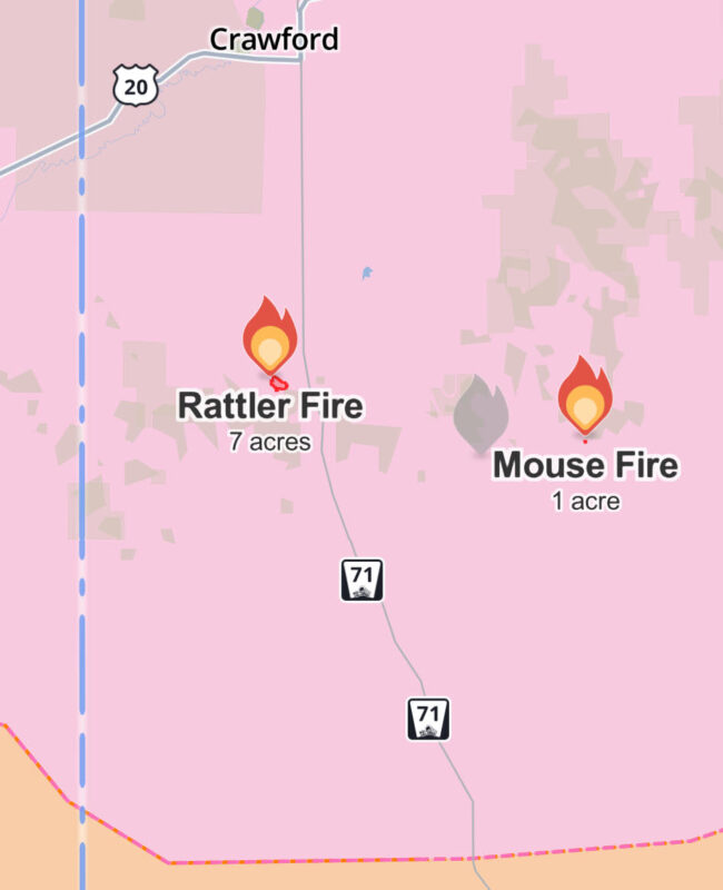 Fires Still Burning South of Crawford as Crews Hope for Cooler ...